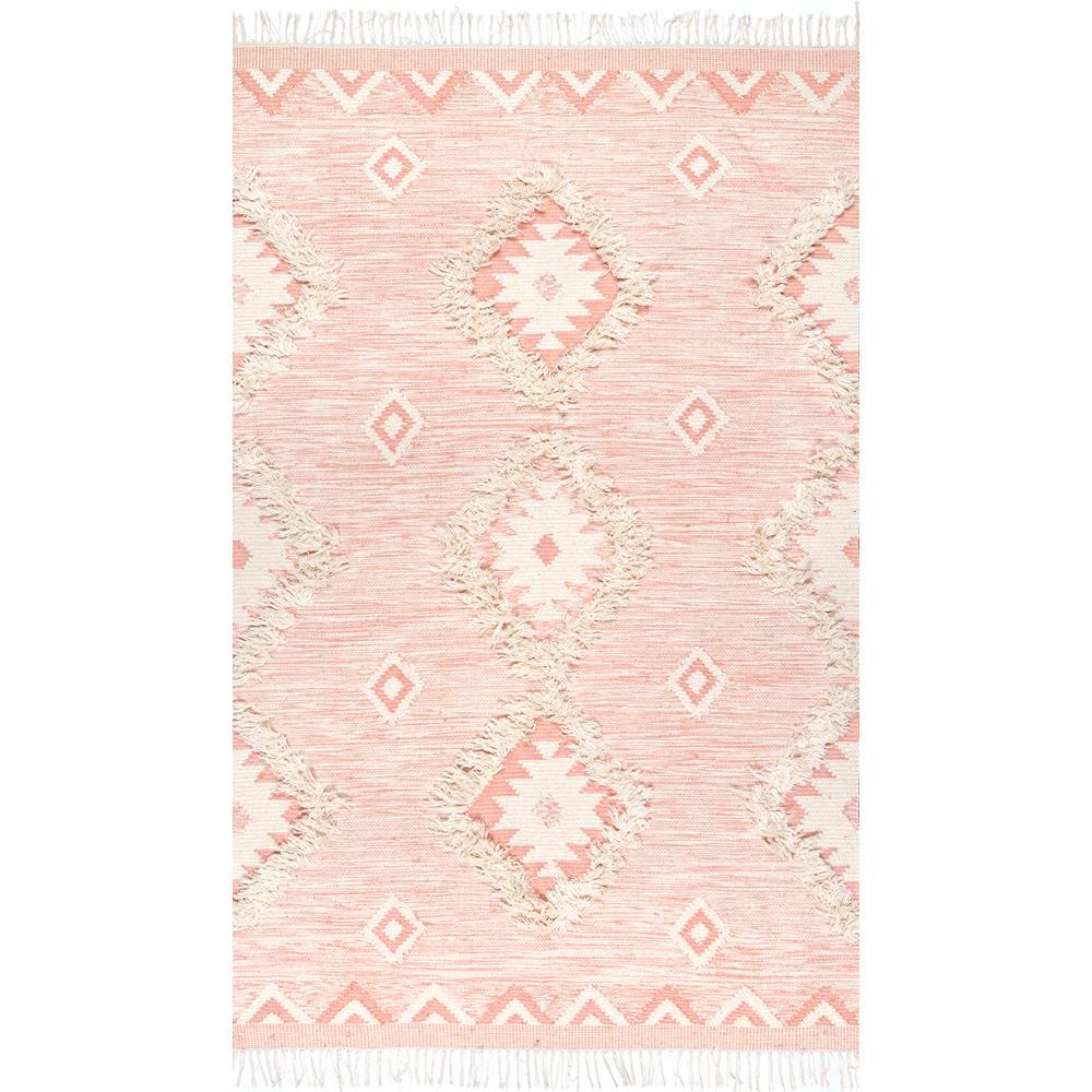 Nuloom Savannah Moroccan Fringe Pink 7 Ft 6 In X 9 Area Savannah Moroccan Fringe Pink 7 Ft 6 In X 9 Area Rug