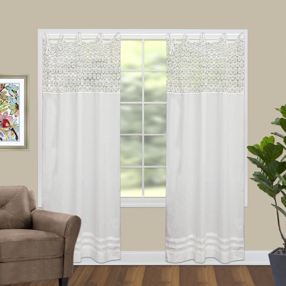 Heritage Lace Crochet Envy 45 In W X 84 In L Curtain Panel In
