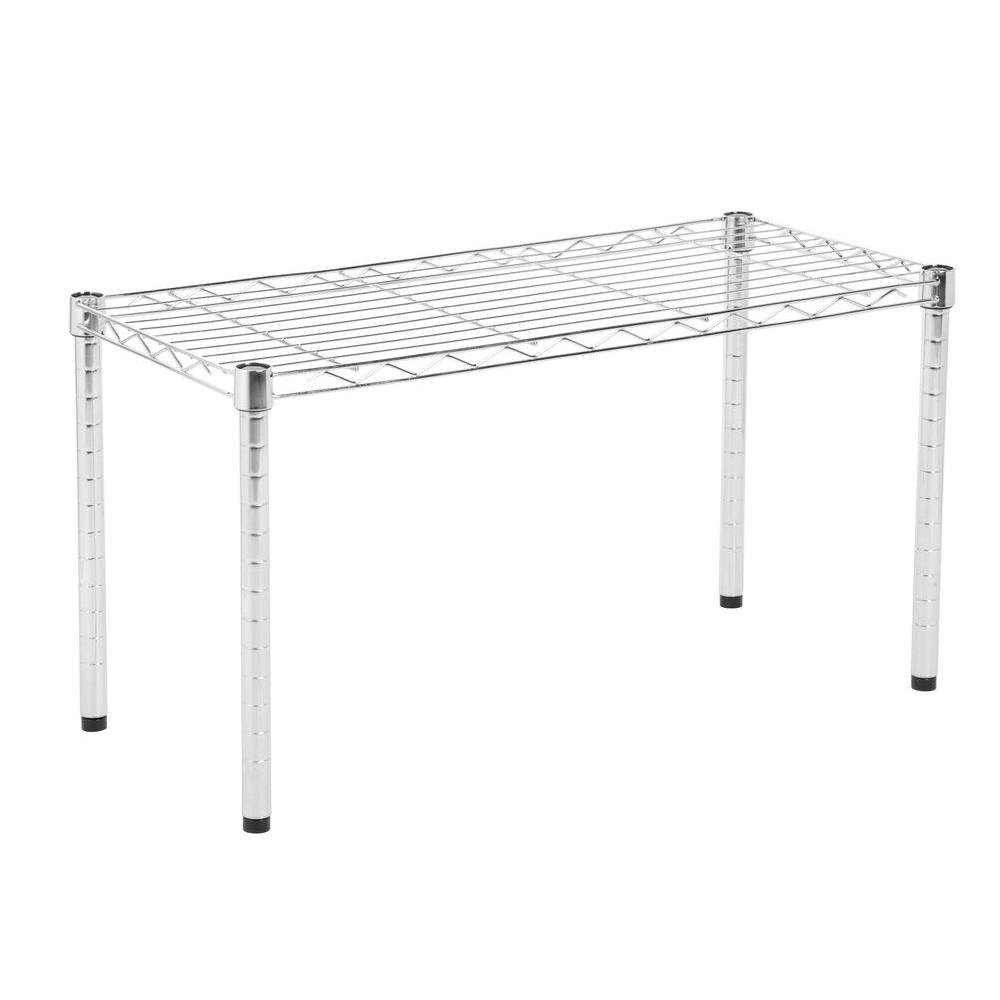 Rubbermaid FastTrack Garage 48 in. x 16 in. Wire ShelfFG5E2102SNCKL The Home Depot