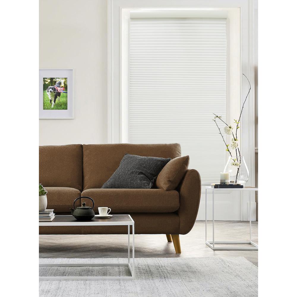 Radiance CuttoSize Pure White Cordless Light Filtering Cellular Shade