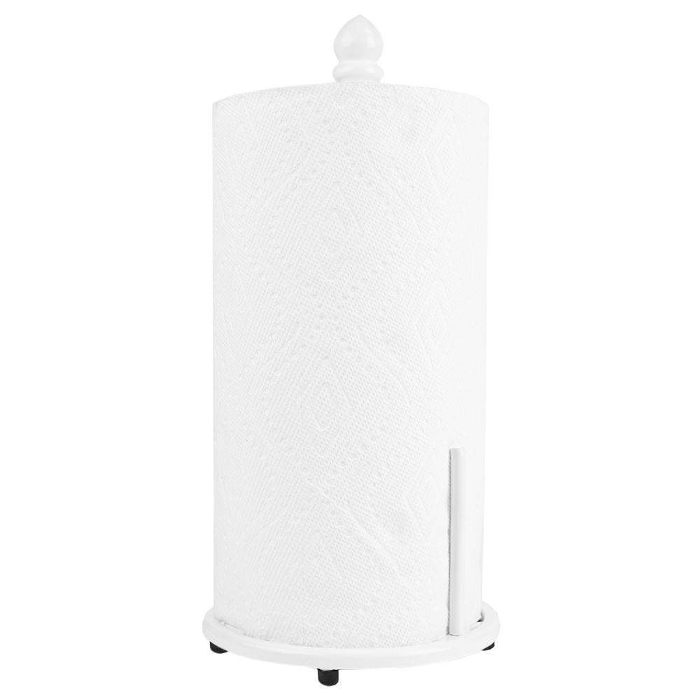 Chevron Cast Iron Free Standing Paper Towel Holder With Dispensing Side Bar Chevron Cast Iron Free Standing Paper Towel Holder With Dispensing Side Bar