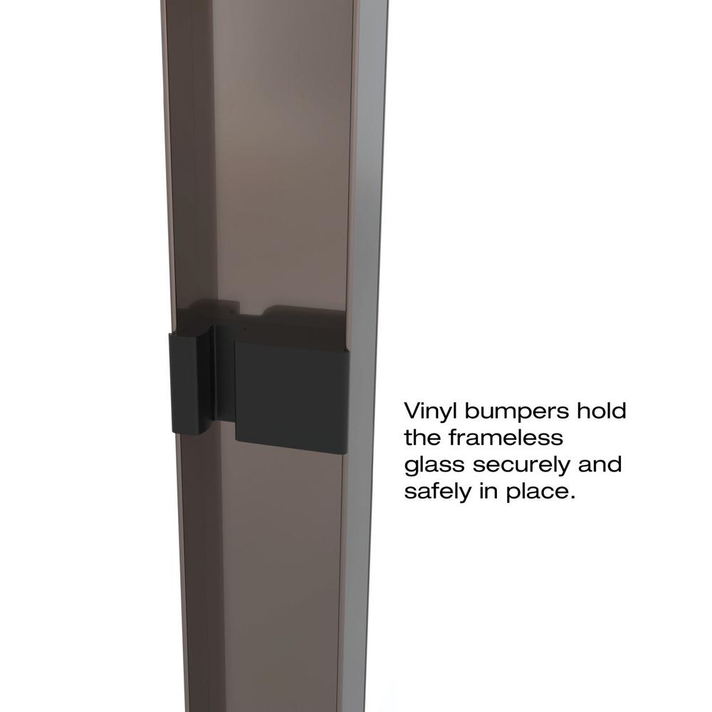 Basco Classic 47 In X 70 In Semi Frameless Sliding Shower Door