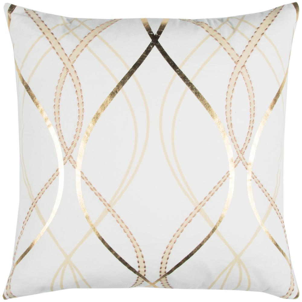 white and gold cushions