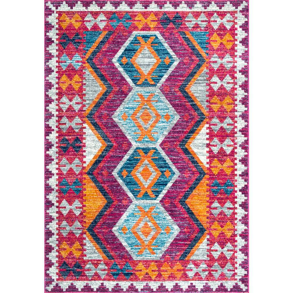 nuLOOM Mellie Tribal Multi 8 ft. x 10 ft. Area RugRZBD69A8010 The