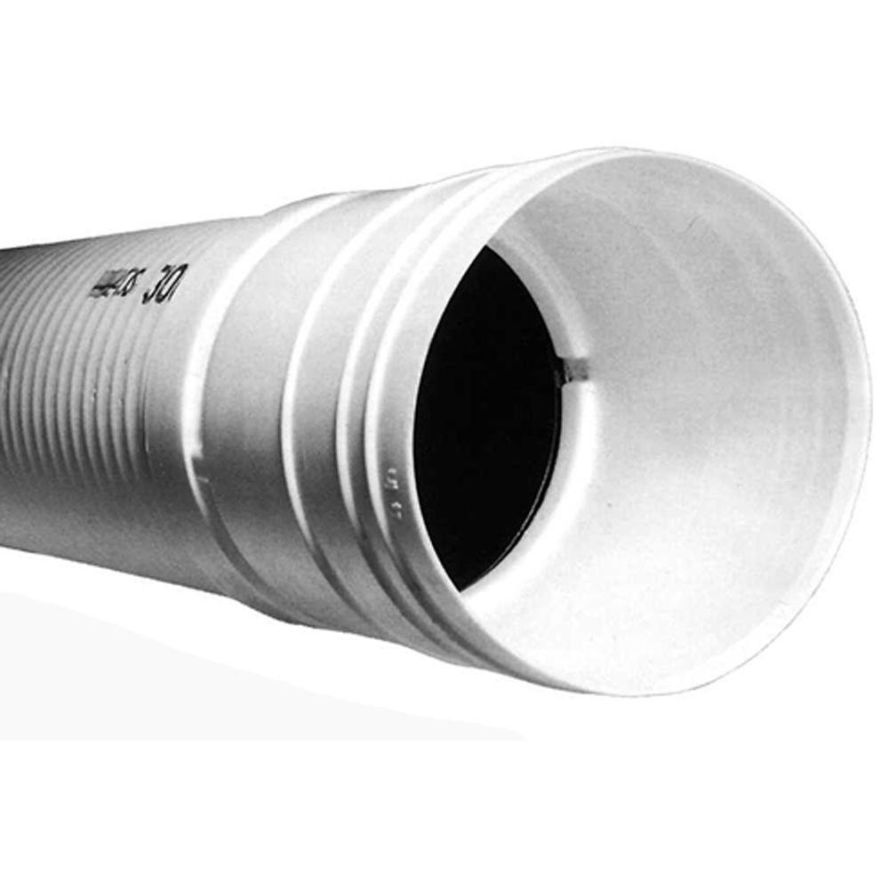 Advanced Drainage Systems 3 in. x 10 ft. Corex Drain Pipe Solid ...