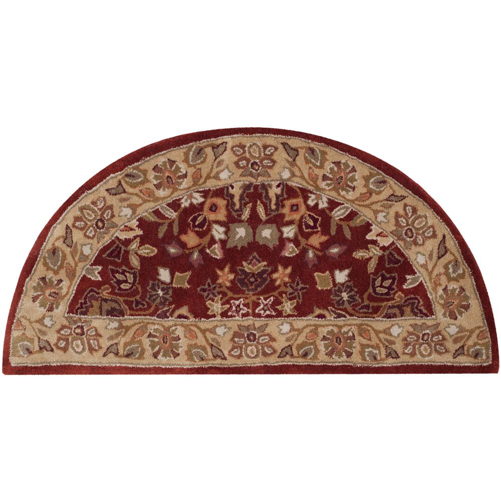 Safavieh Total Performance Rust/Green 2 ft. 6 in. x 4 ft. HalfMoon Area RugTLP721B24HM The