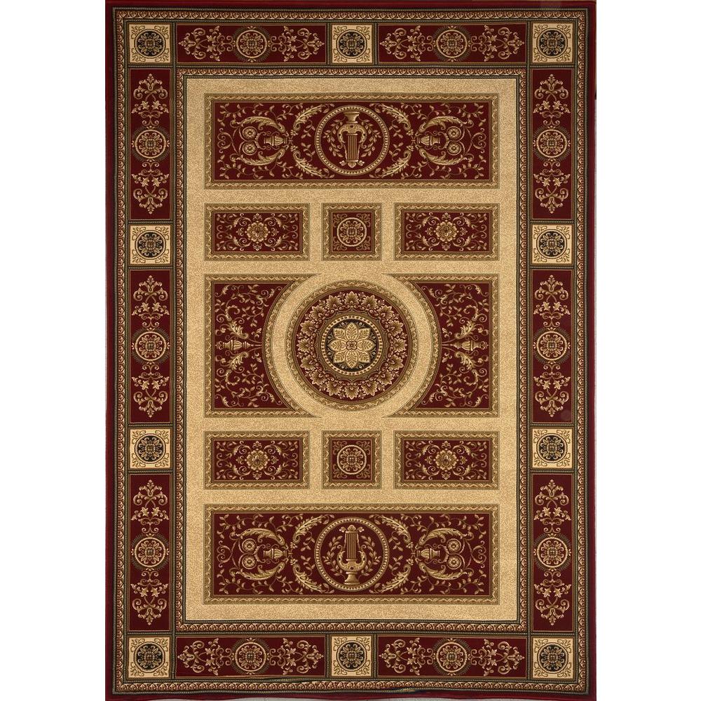 Home Dynamix Empire Red 4 ft. x 5 ft. Indoor Area Rug3ER8307200