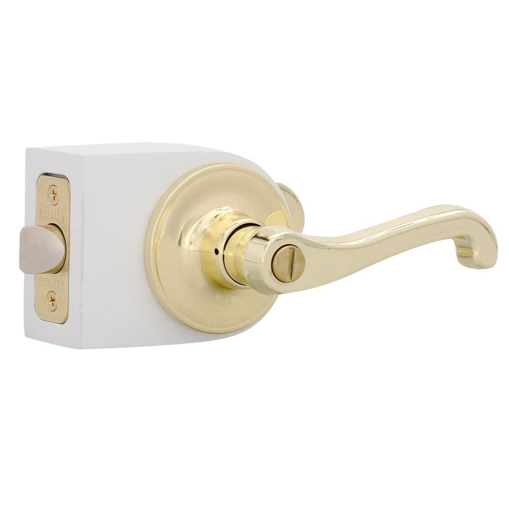 Defiant Viano Polished Brass Passage Hallcloset Door Lever Lv703b The Home Depot 1225