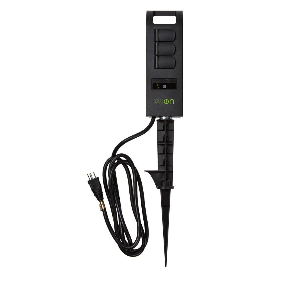 Woods 59785 6-Outlet Power Stake w// Built-in Timer Remote FREE SHIPPING