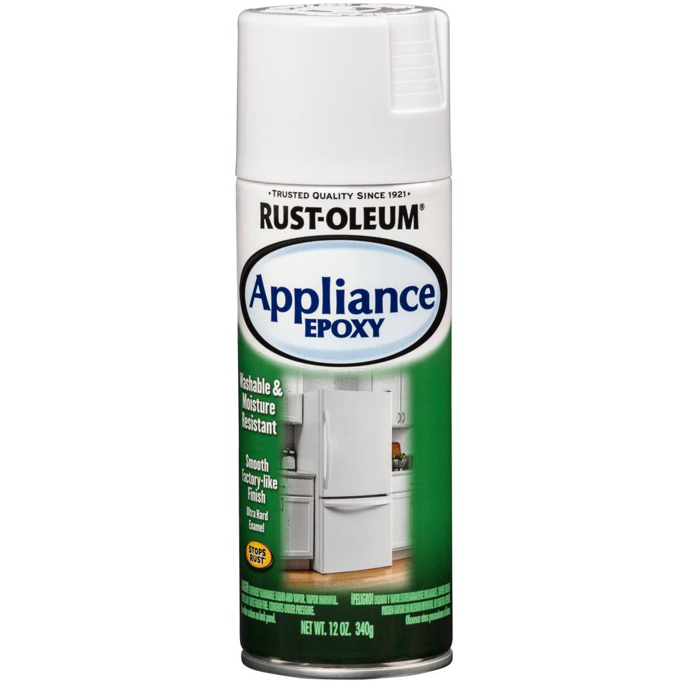 Rust Oleum Specialty 12 Oz Appliance Gloss White Epoxy Spray Paint 7881830 The Home Depot