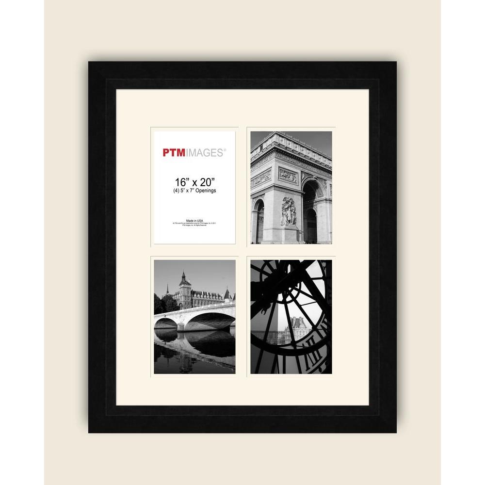 PTM Images 1Opening 8 in. x 10 in. White Matted Black Photo Collage