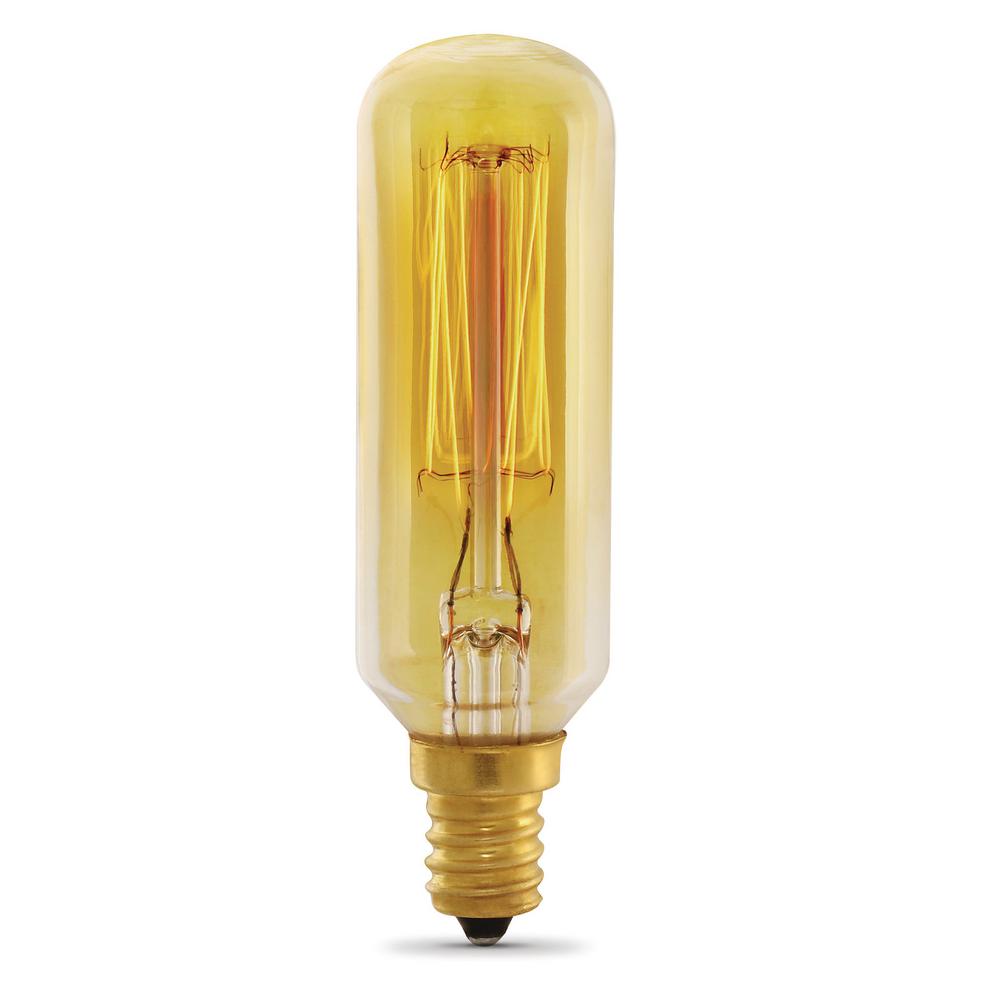 Feit Electric 40Watt T8 Dimmable Incandescent Amber Glass Vintage