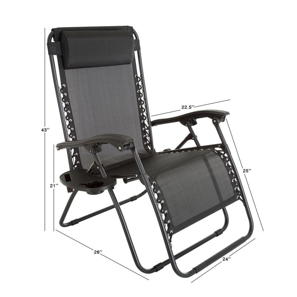 Oversized Zero Gravity Chair Black