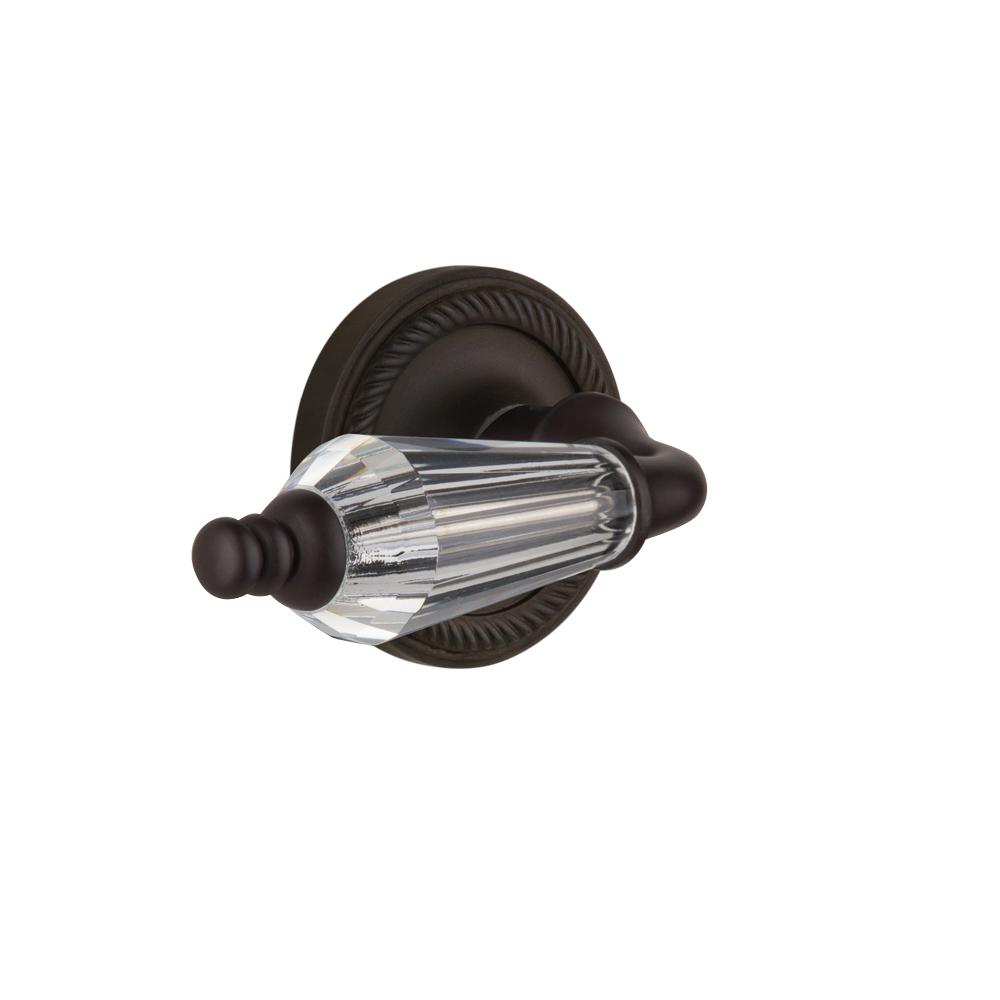 Mortise Oil-Rubbed Bronze Nostalgic Warehouse Rope Rosette with Craftsman Knob