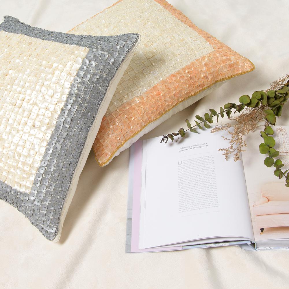 Best Home Fashion Bordered Mother Of Pearl Gold Geometric