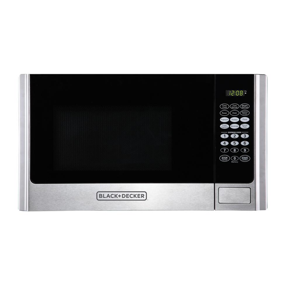 Midea 0.9 cu. ft. Countertop Digital Microwave in Stainless Steel