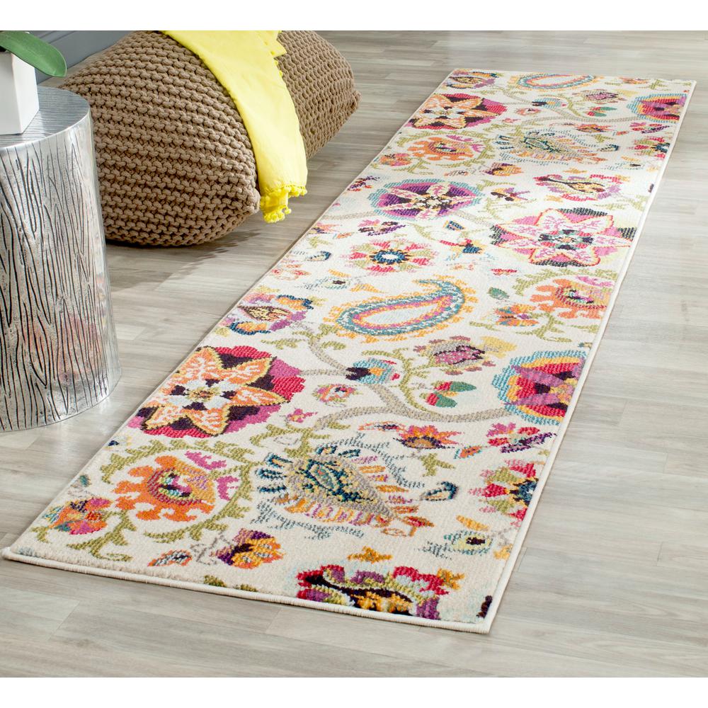 Safavieh Monaco Ivory/Multi 2 ft. 2 in. x 12 ft. RunnerMNC229A212