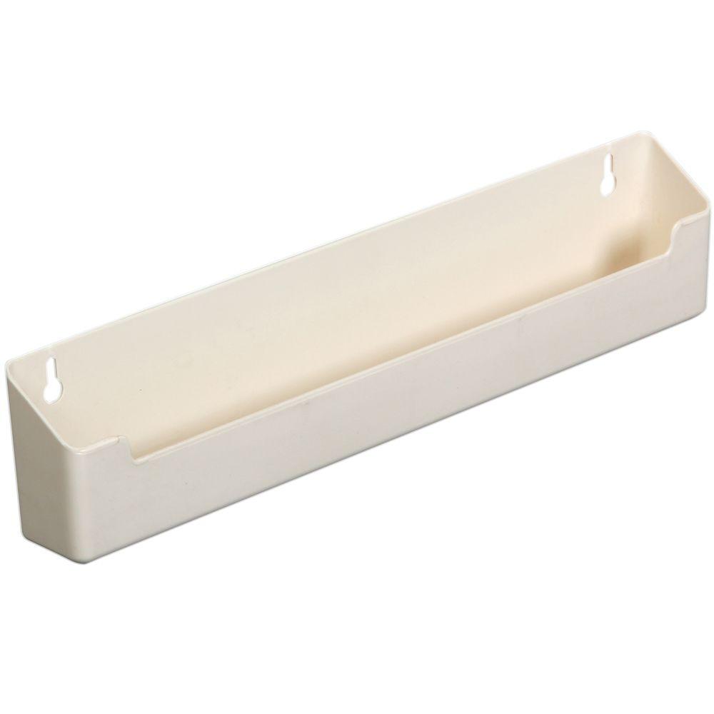 Knape & Vogt 3 in. x 14 in. x 1.63 in. Polymer Sink Front Tray Cabinet Organizer-PSF14-PF-A ...