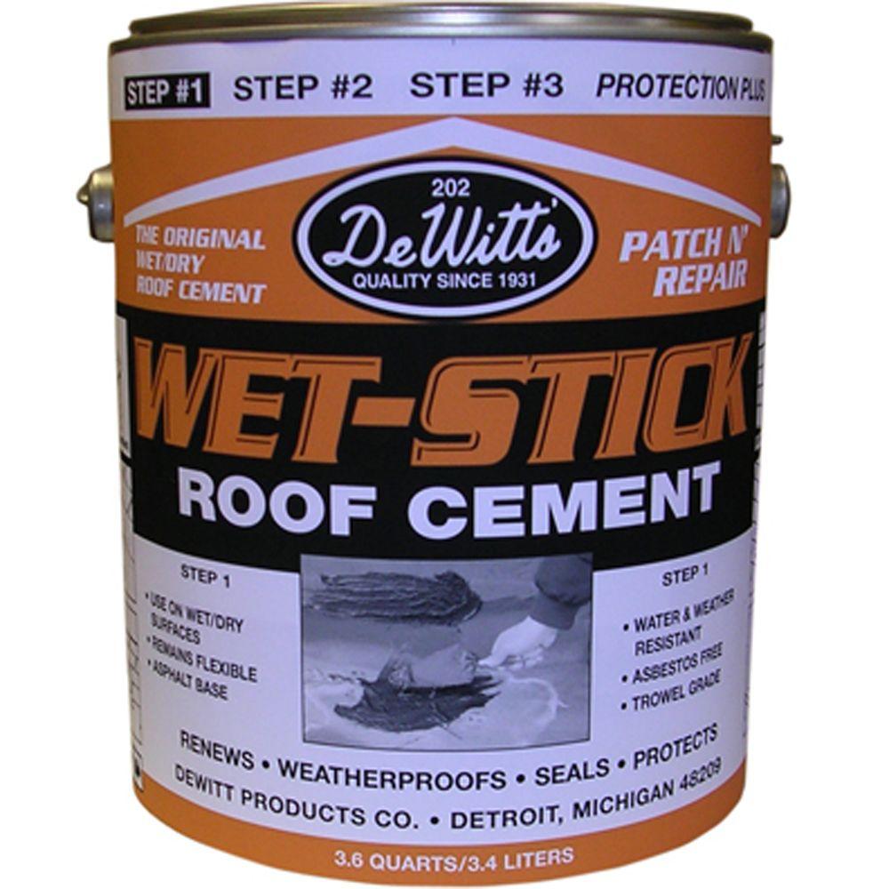 DeWitt Products 116 oz. 3.6 Qt. Wet-Stick Roof Coating Cement-202-1