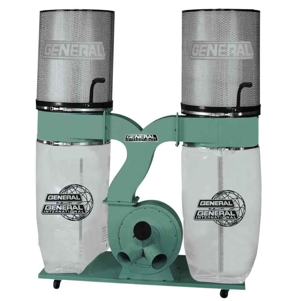 General International 3 Hp Heavy Duty Dust Collector With Canister Filter 10 210cf M1 The Home 