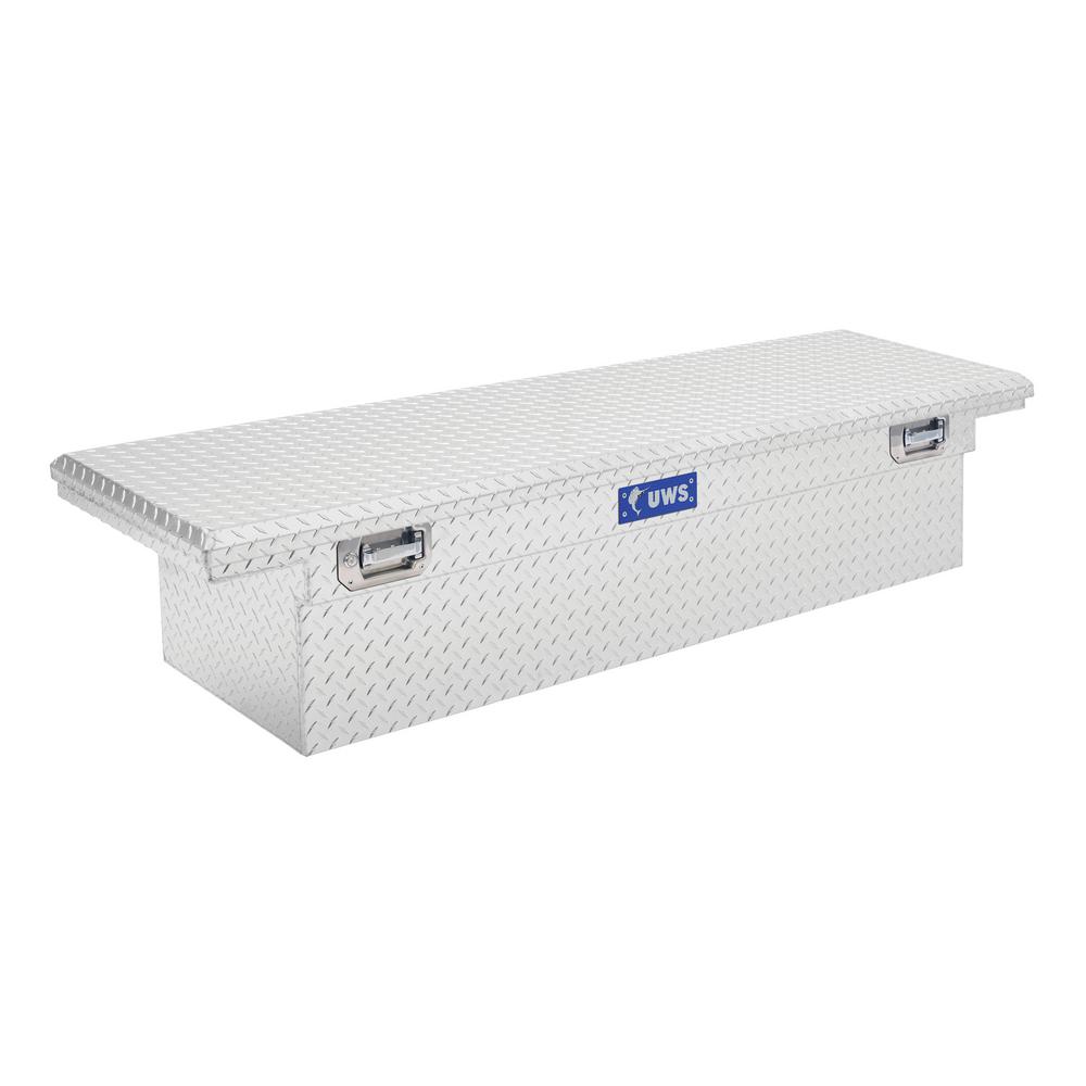 UWS 69.00 in Silver Aluminum Low Profile Crossbed Truck Tool Box