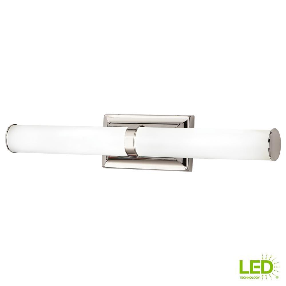 Home Decorators Collection 100-watt Equivalent Polished Nickel Integrated Led Va