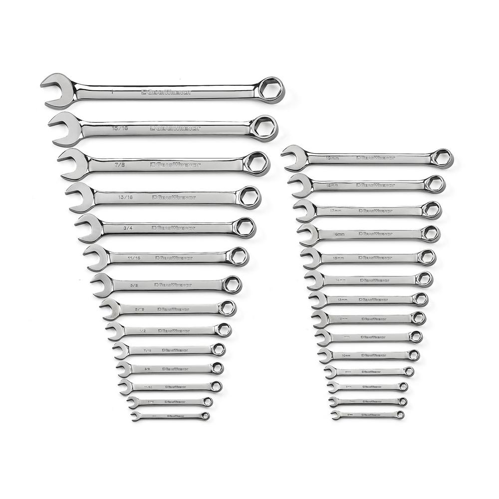 GEARWRENCH 81905 10 Piece Stubby Wrench Set SAE