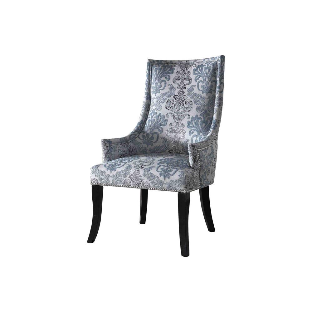 Best Master Furniture Eliza Teal Gray Fabric Living Room Accent Chair