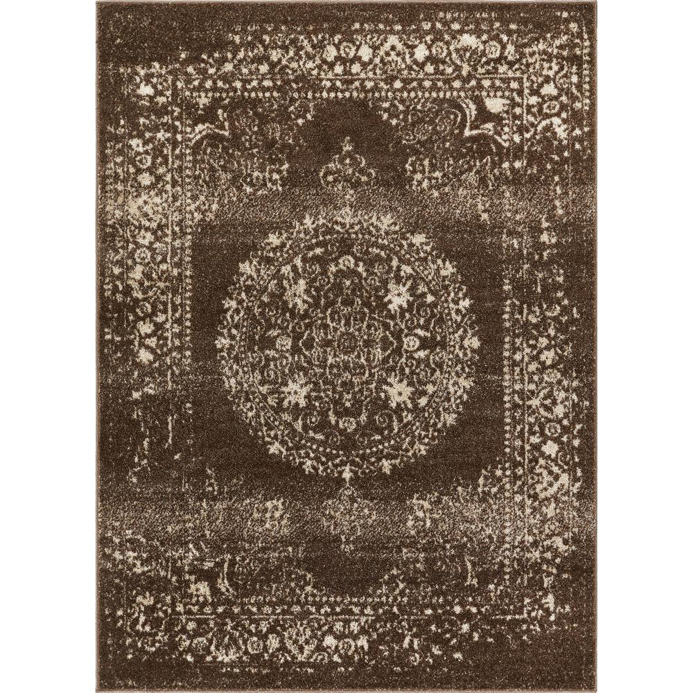 Well Woven Serenity Mora Brown Vintage Medallion 5 Ft 3 In X 7 Area Rug