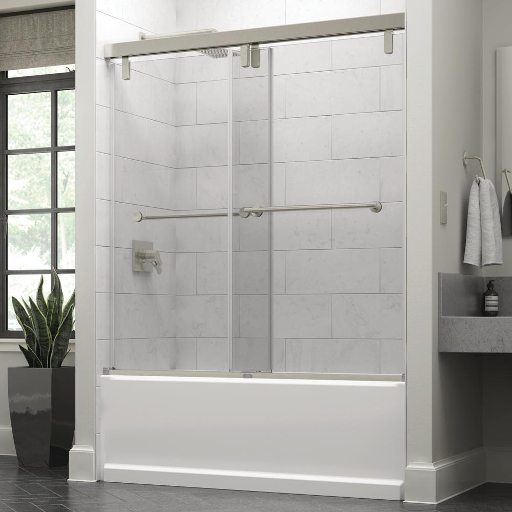 Delta Mandara 60 x 59-1/4 in. Frameless Mod Soft-Close Sliding