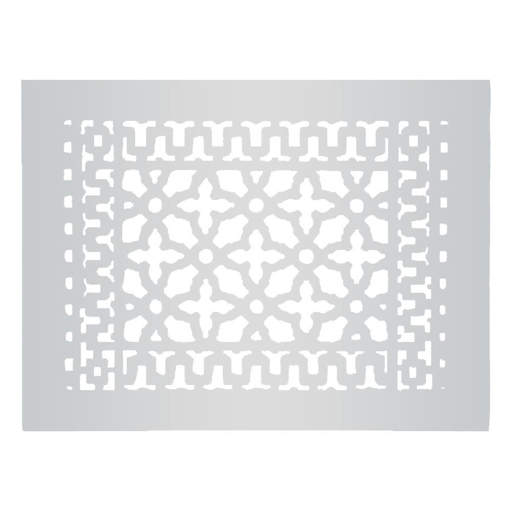 Reggio Registers Scroll 14 In X 10 In Aluminum Grille Without Mounting Holes Gray 1216 Anh The Home Depot