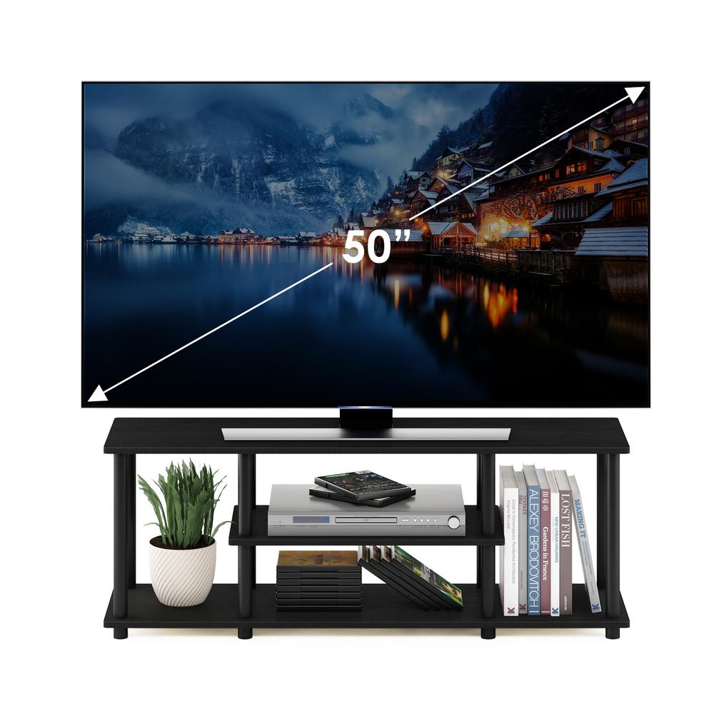 Furinno Turn-N-Tube Entertainment TV Stands, Black