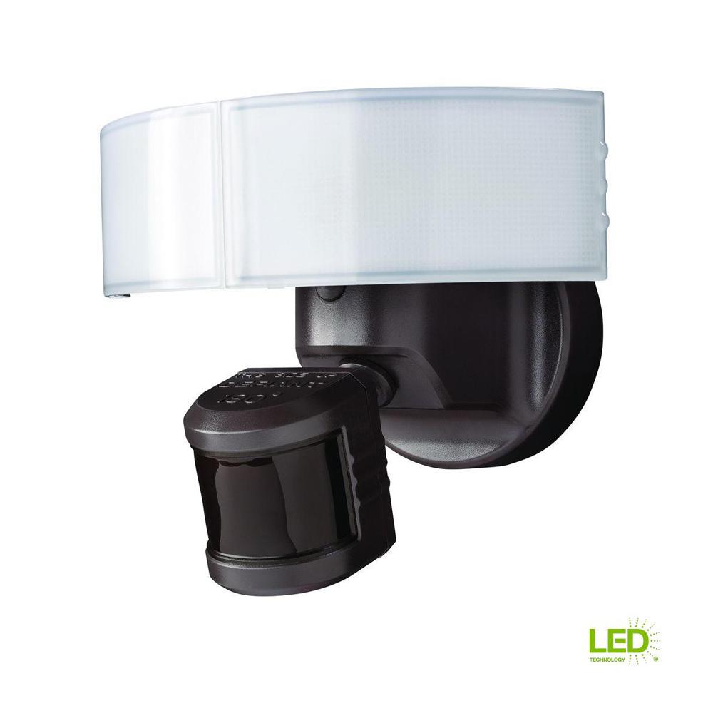 Bronze Outdoor Security Lighting The Home Depot 180 Bronze Led Motion Outdoor Security Light