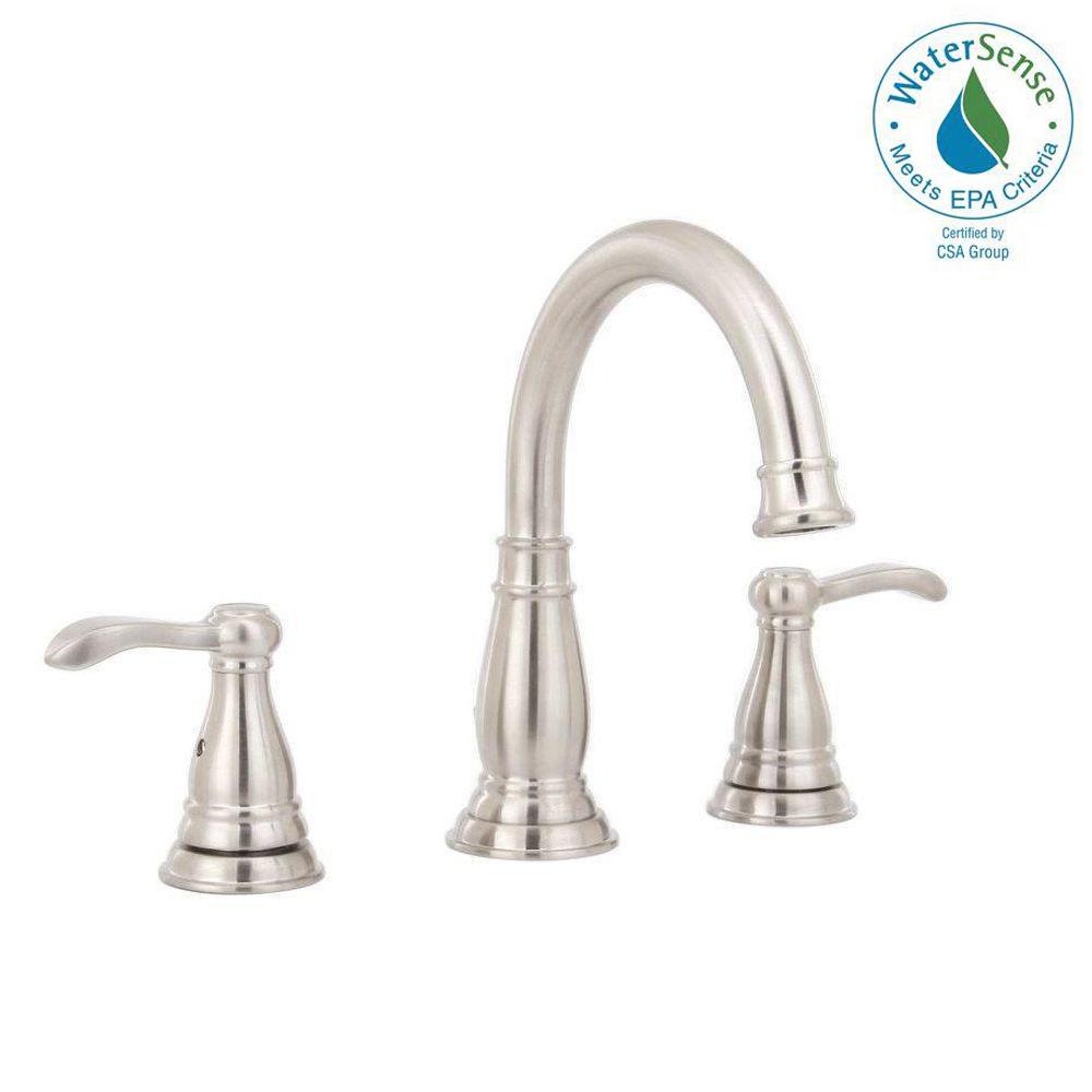 brushed nickel delta widespread bathroom sink faucets 35984lf bn eco 64_1000