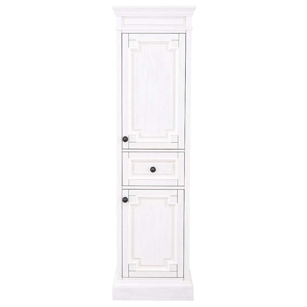 cailla 20 in. w x 72 in. h linen cabinet in white wash