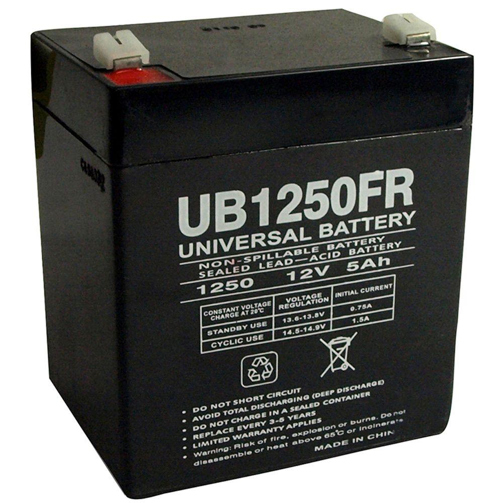 UPG SLA 12-Volt F2 Terminal Battery-UB1250FR - The Home Depot
