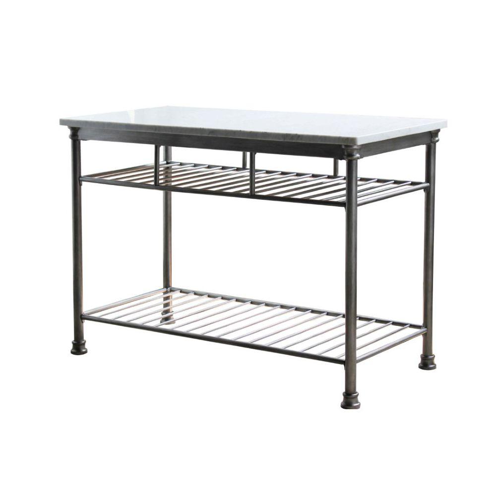Home Styles Orleans Gray Kitchen Utility Table 5060 94 The Depot