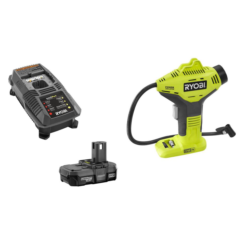 CORDLESS AIR COMPRESSOR COMBO KIT 18 Volt Portable Tire Pump Inflation