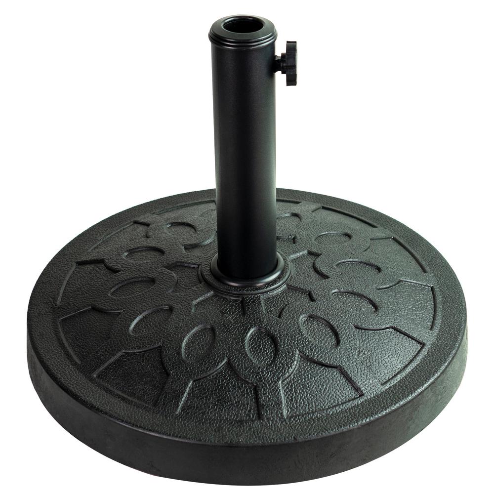 Unbranded Preston 26 Lbs Composite Patio Umbrella Base In Black 842007bl The Home Depot