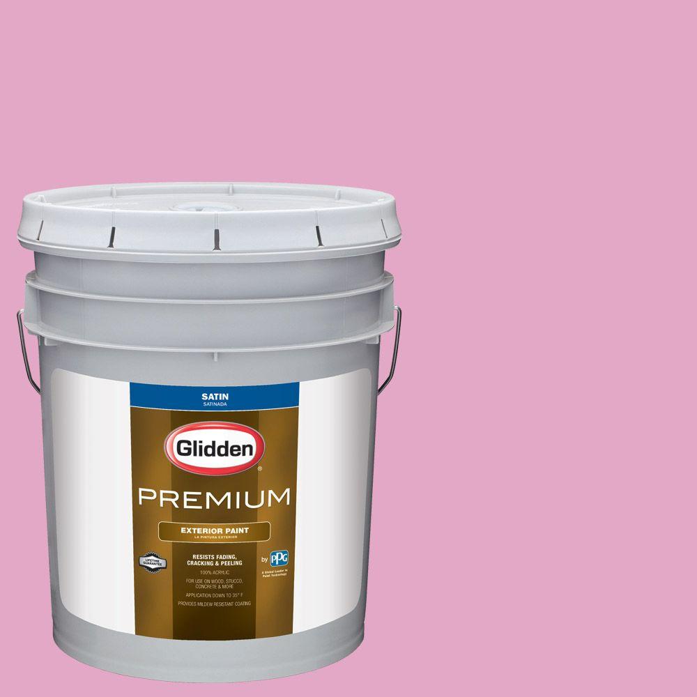 Glidden Premium 5gal. HDGR02U Valentine Pink Satin Latex Glidden Premium 5gal. HDGR02U Valentine Pink Satin Latex