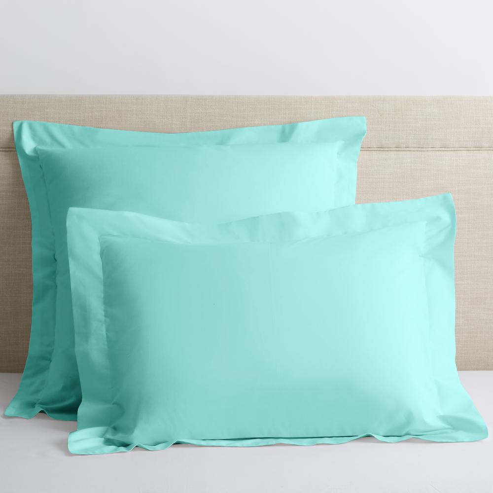 aqua blue pillow