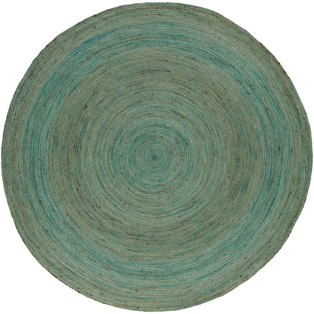 Artistic Weavers Carmichael Teal 3 ft. x 3 ft. Round Area Rug