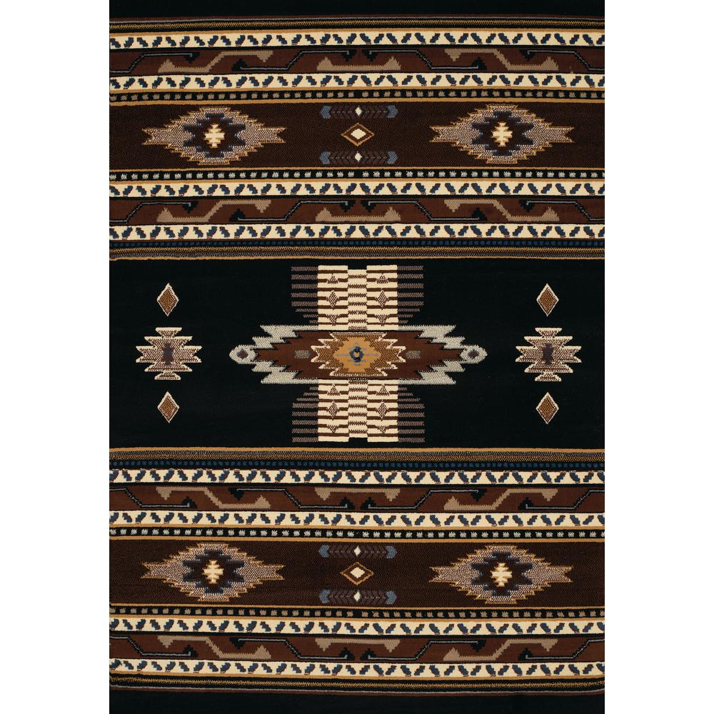 United Weavers Manhattan Phoenix Black 7 Ft 10 In X 6 Oversize Area Rug