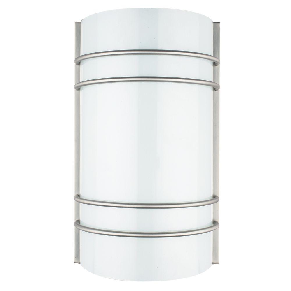 Luminance 1 Light Bright Satin Nickel Quarter Wall Sconce F9085 80 Luminance 1 Light Bright Satin Nickel Quarter Wall Sconce