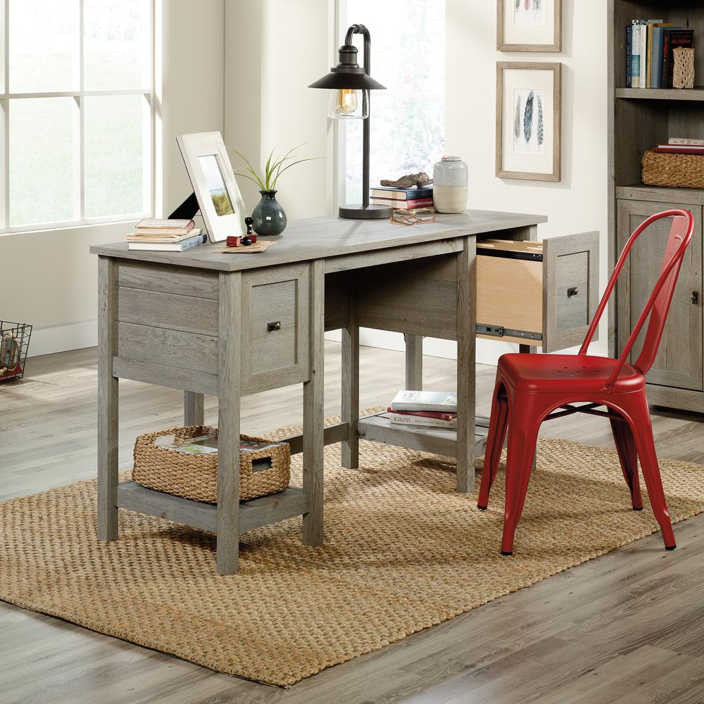 Sauder Cottage Road Mystic Oak Desk With File Drawer 422477 The