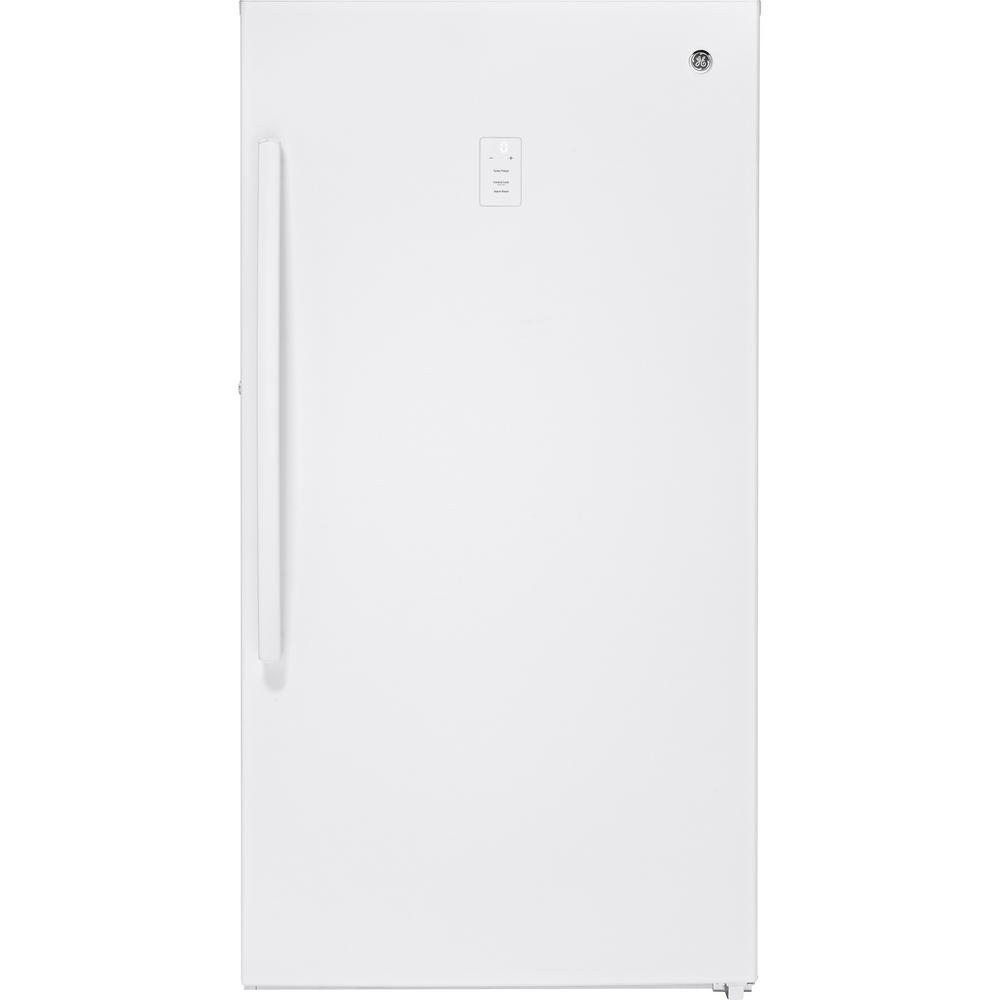 GE 17.3 cu. ft. Frost Free Upright Freezer in White