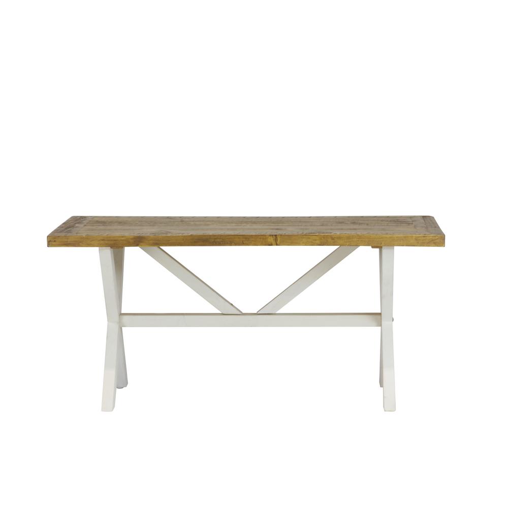 Lux Home Byron Distressed White Solid Reclaimed Wood Coffee Table Lux Home Byron Distressed White Solid Reclaimed Wood Coffee Table