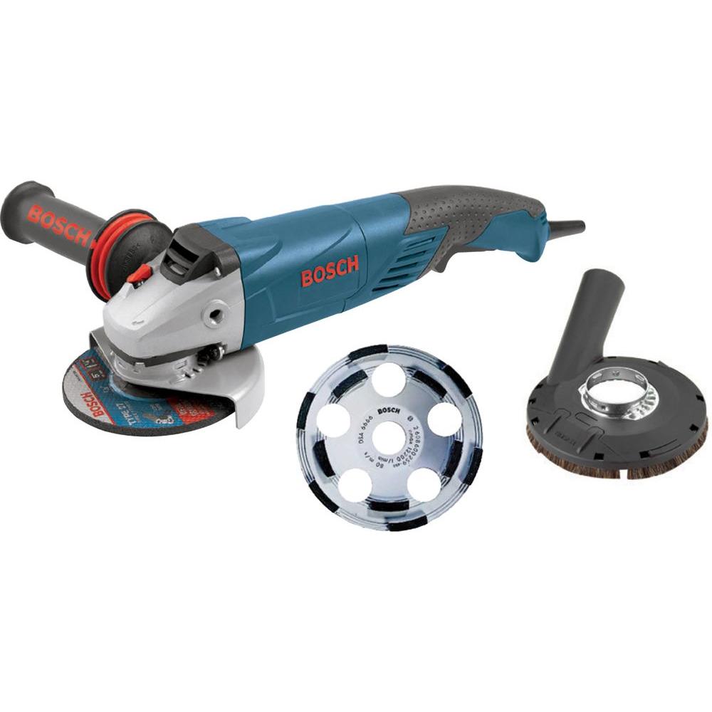 Bosch 9.5 Amp Corded 5 in. Surface Concrete Grinder Kit with Concrete