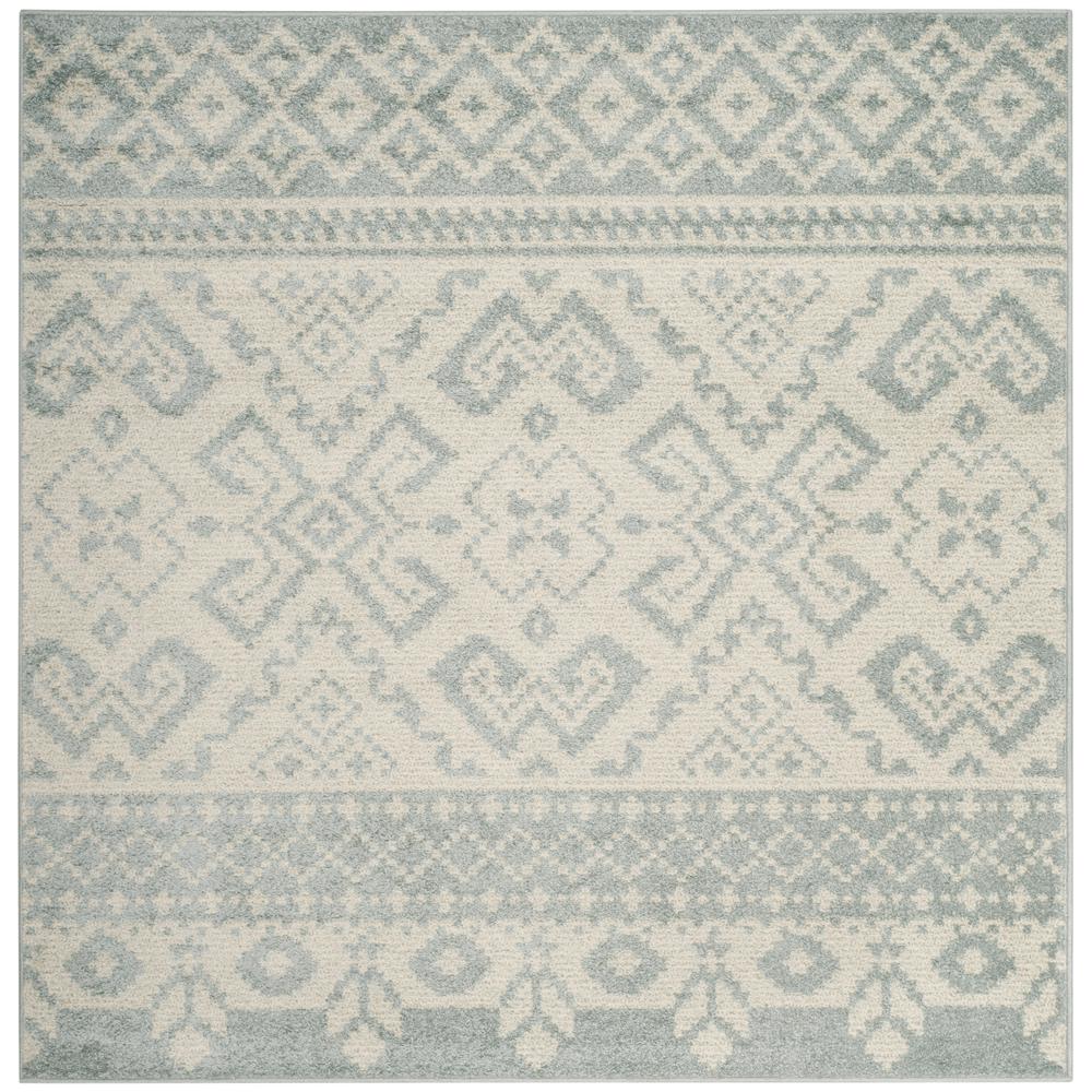 Safavieh Adirondack Slate Ivory 6 Ft X Square Area Rug