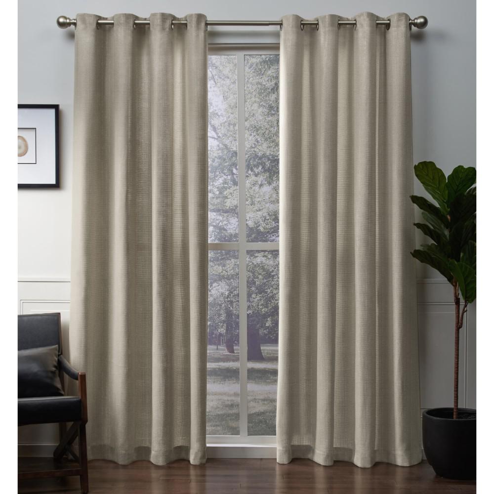 Winfield 54 In W X 96 In L Metallic Sheen Grommet Top Curtain